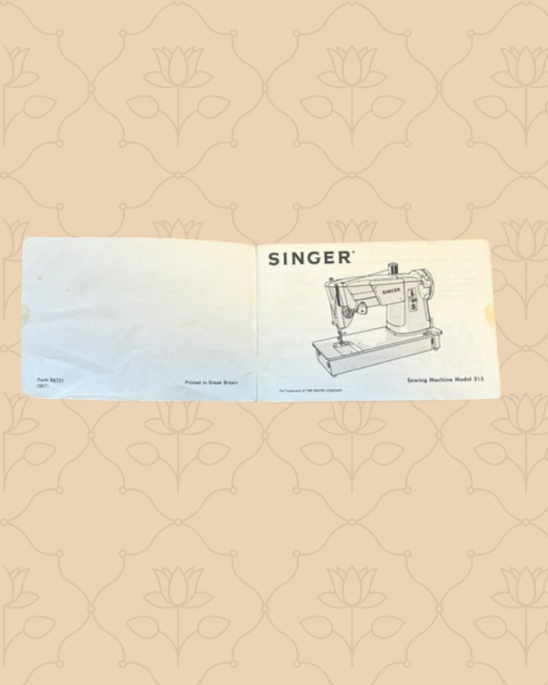 Singer 315 Manual