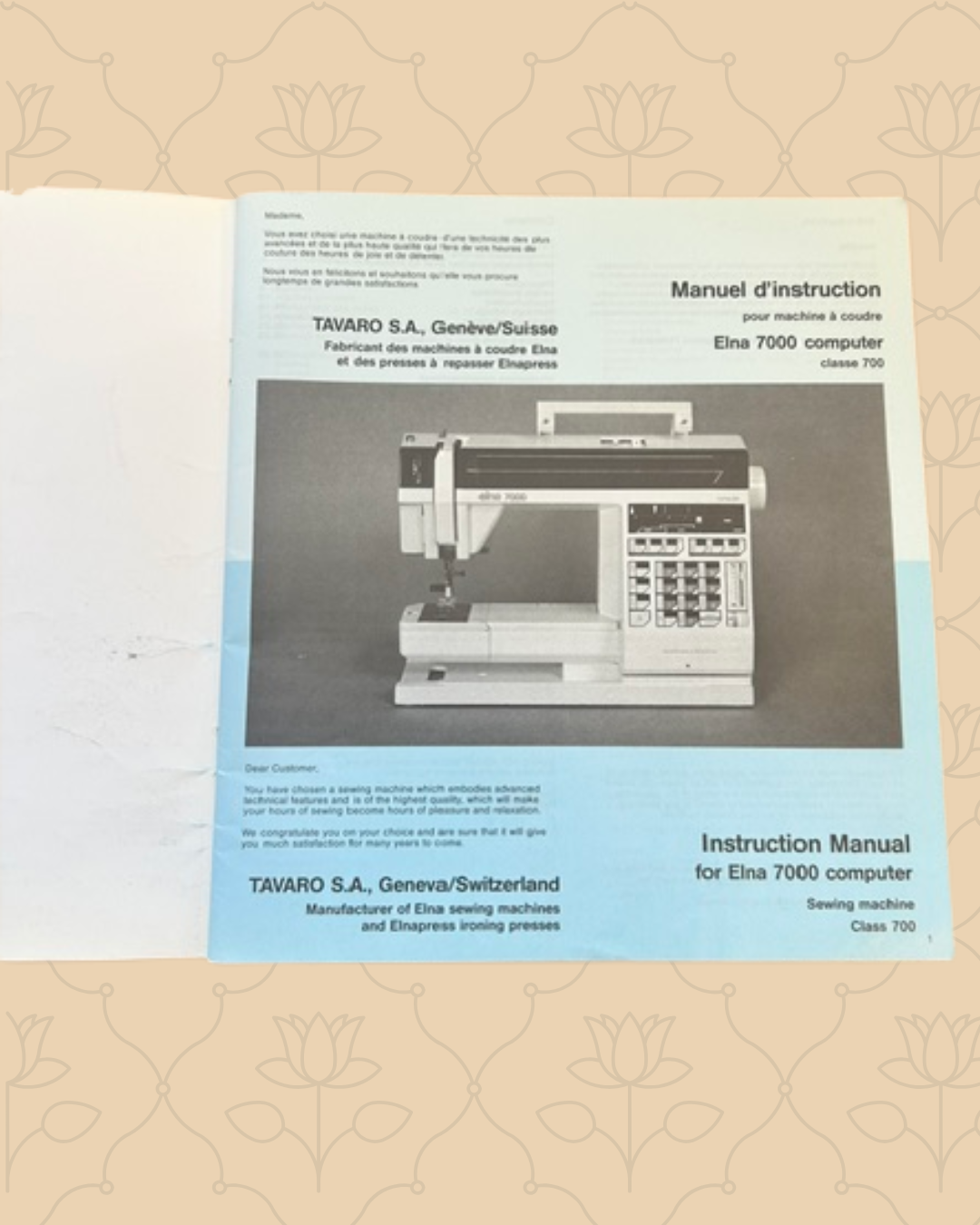 Elna 7000 Manual