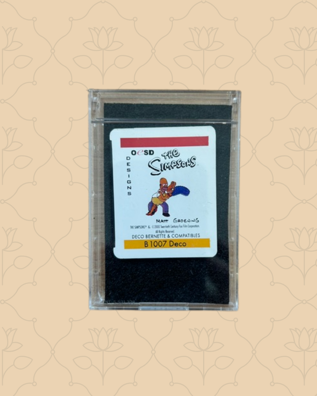 Bernette Deco Simpsons Embroidery Card