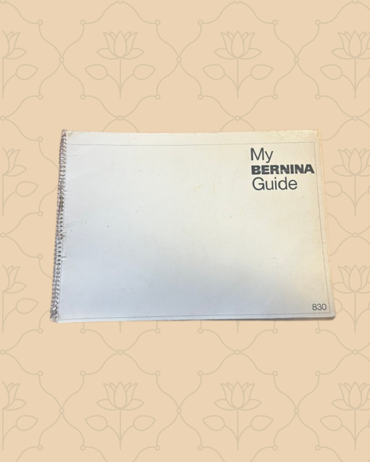 Bernina 830 Manual