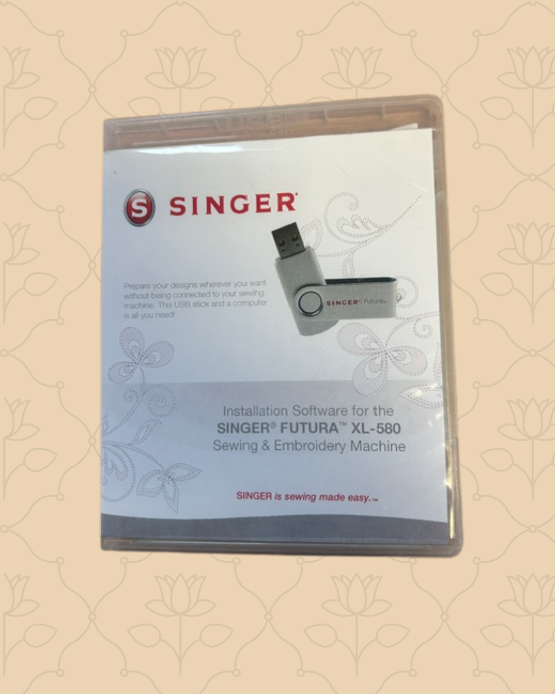 Singer Futura XL580 Embroidery USB Stick