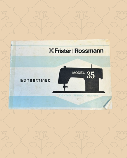 Frister & Rossmann Model 35 Manual