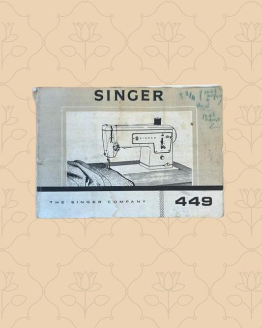 Singer 449 Manual