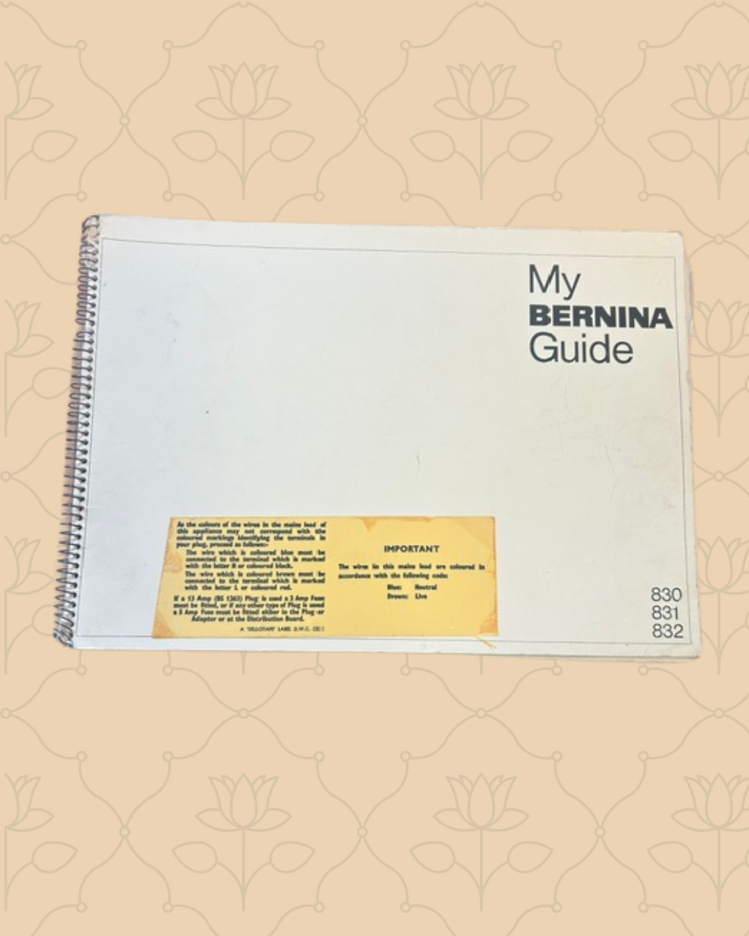 Bernina 830/831/832 Record Manual