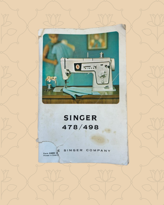 Singer 478/498 Manual