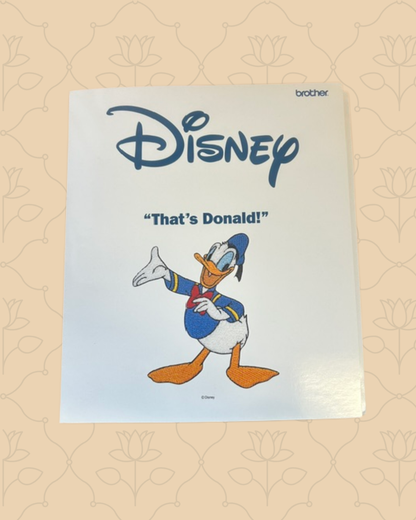 Brother Disney Donald Embroidery Design Card
