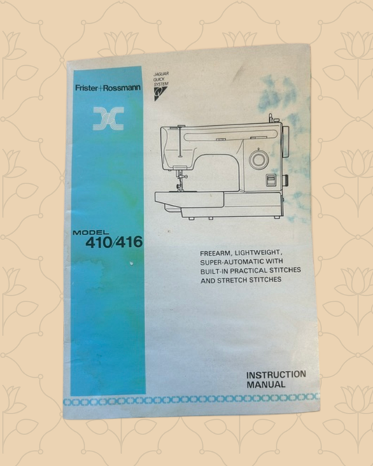 Frister & Rossmann Model 410/416 Manual