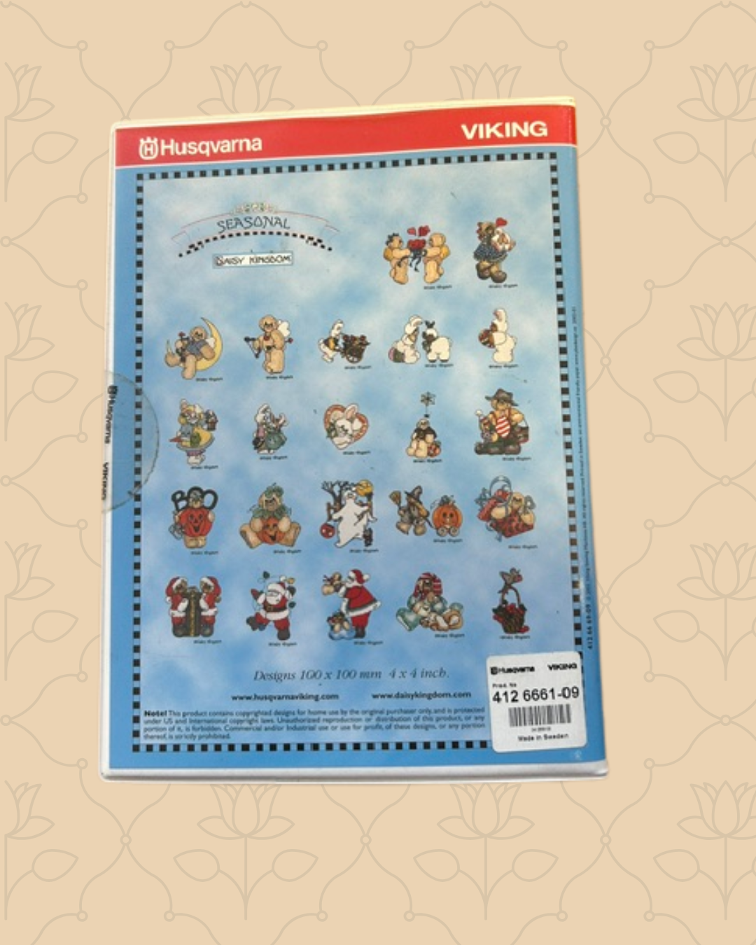 Husqvarna Viking Seasonal Embroidery Design Disc