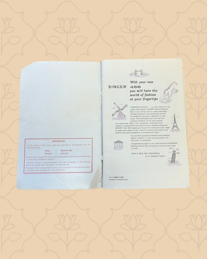 Singer 466 Manual