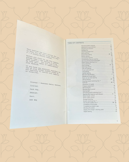 Frister & Rossmann Cub 6/7  Manual