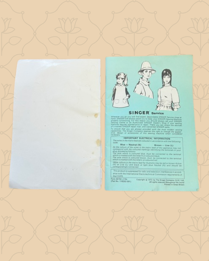 Singer 533 Manual