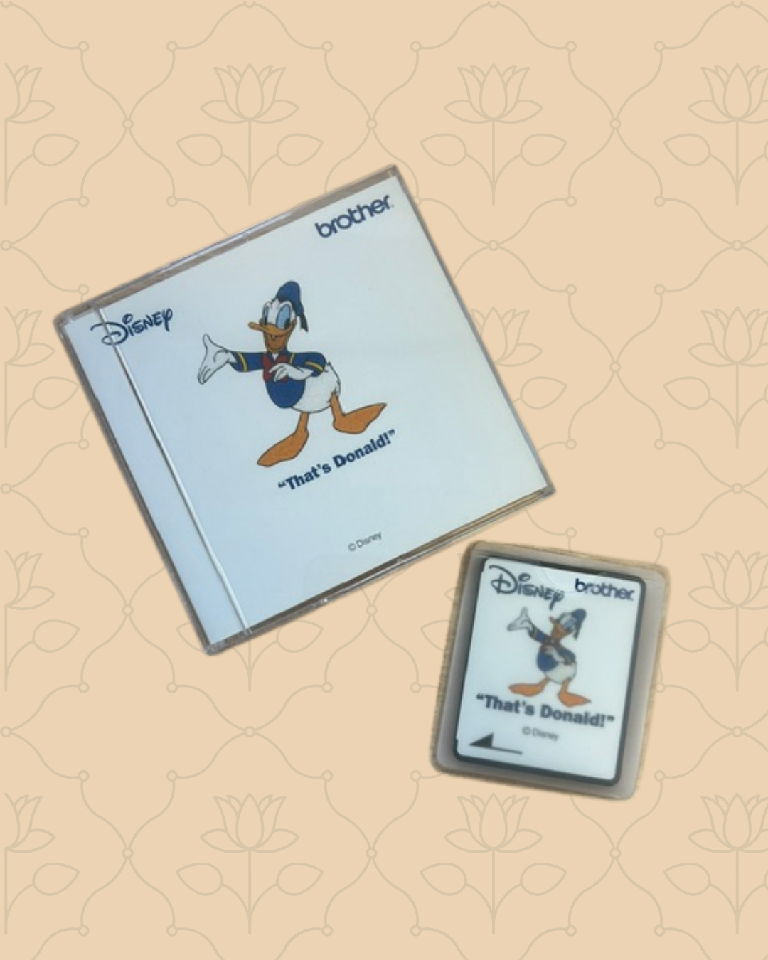 Brother Disney Donald Embroidery Design Card